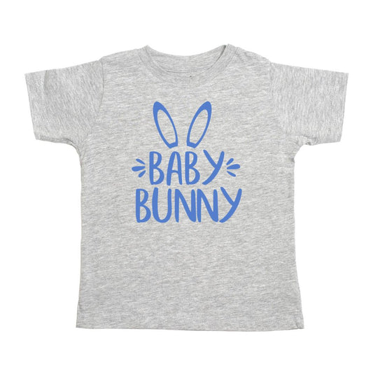 Sweet Wink Baby Bunny Easter Short Sleeve T-Shirt - Gray