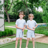 Charles Boys' Short Set - Golf Crest Blue