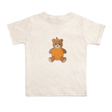 Sweet Wink Pumpkin Teddy Bear Patch Short Sleeve T-Shirt