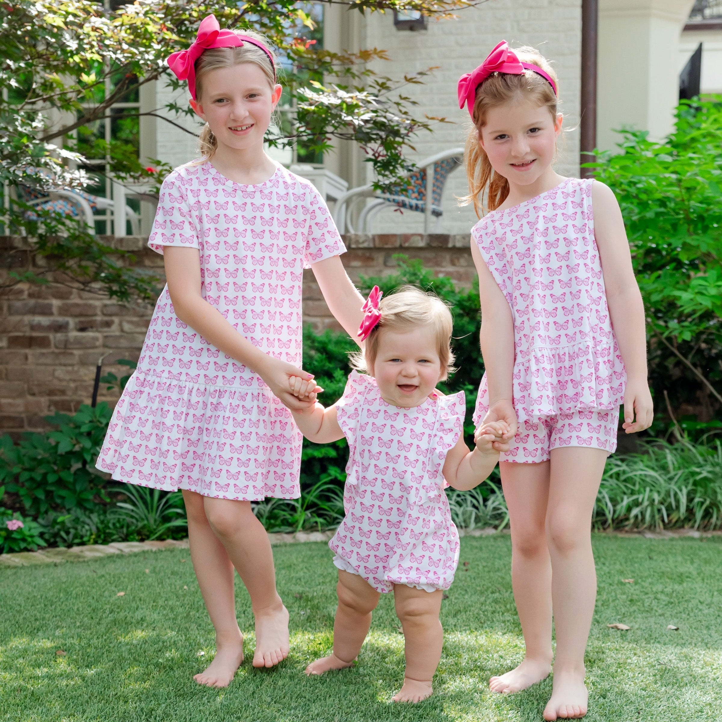Lila and Hayes children's clothing in Cartie Butterflies print