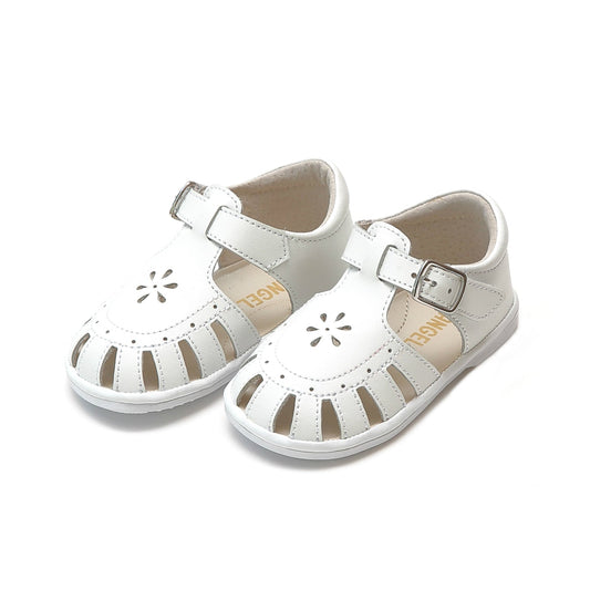 Baby Shelby Caged Sandal- White