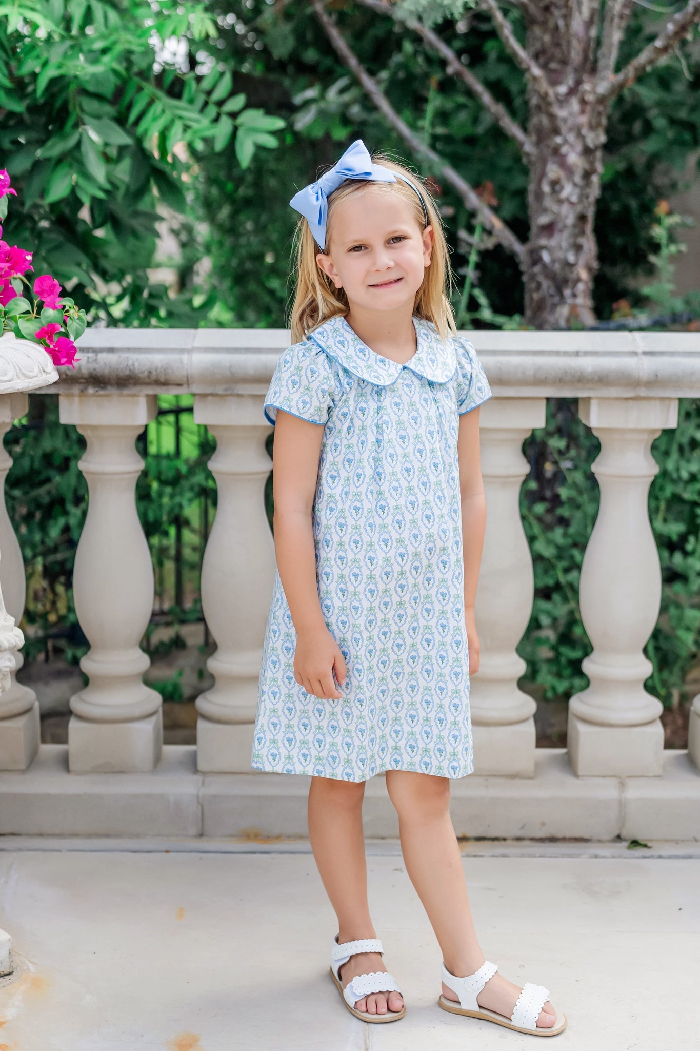 Kate Girls' Woven Dress - Hampton Blooms