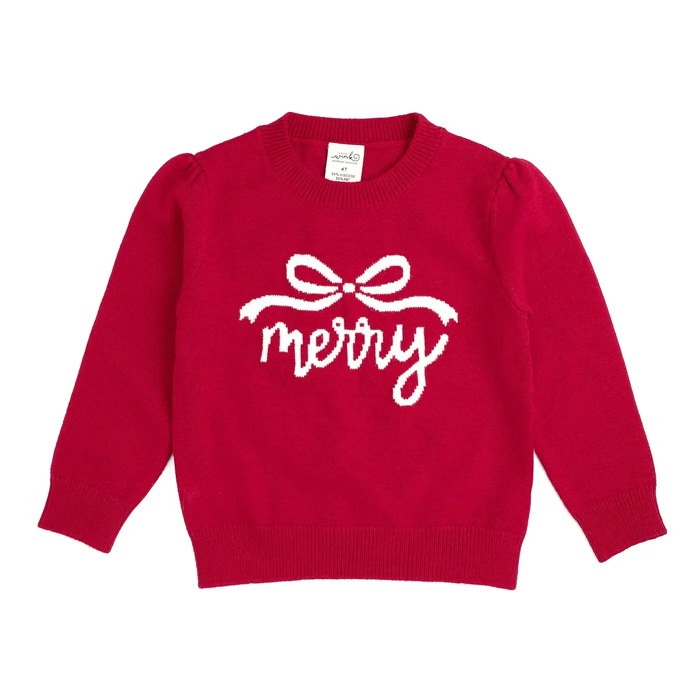 Sweet Wink Merry Bow Christmas Sweater