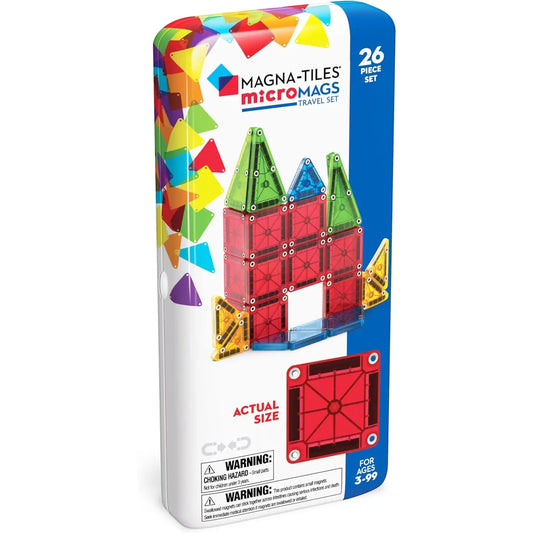 Magna-Tiles Magna-Tiles Micromags 26 Piece Travel Set
