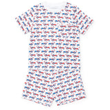 Charles Boys' Short Set - Patriotic Jeeps