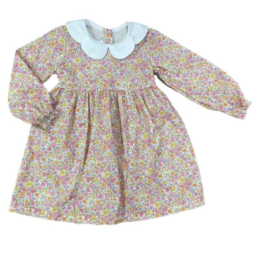 Fall Floral Scallop Dress made by Love George Children's clothing