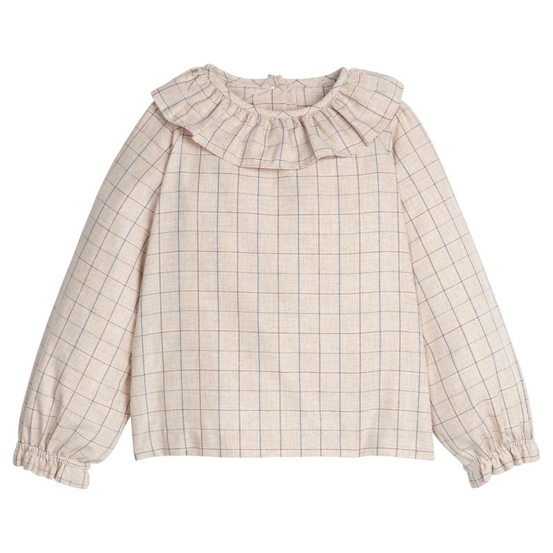 Little English Bespoke Blouse- Durham Windowpane