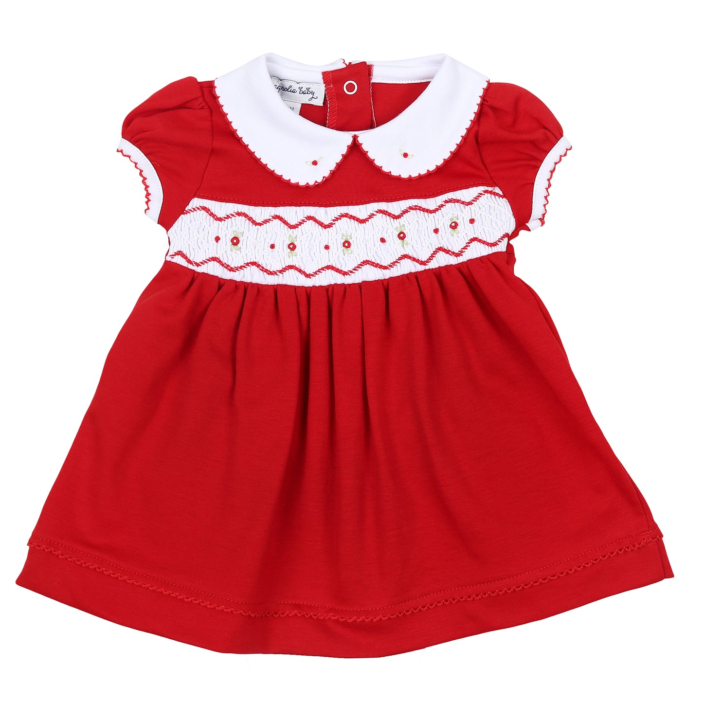 Magnolia Baby Clara and Caden Smocked Collared Dress