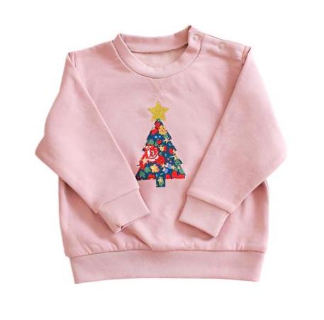 My Little Shop UK Liberty of London Christmas Tree Sweatshirt- Pink