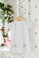 White Day Gown With Christmas Trees