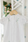 White Day Gown With Christmas Trees