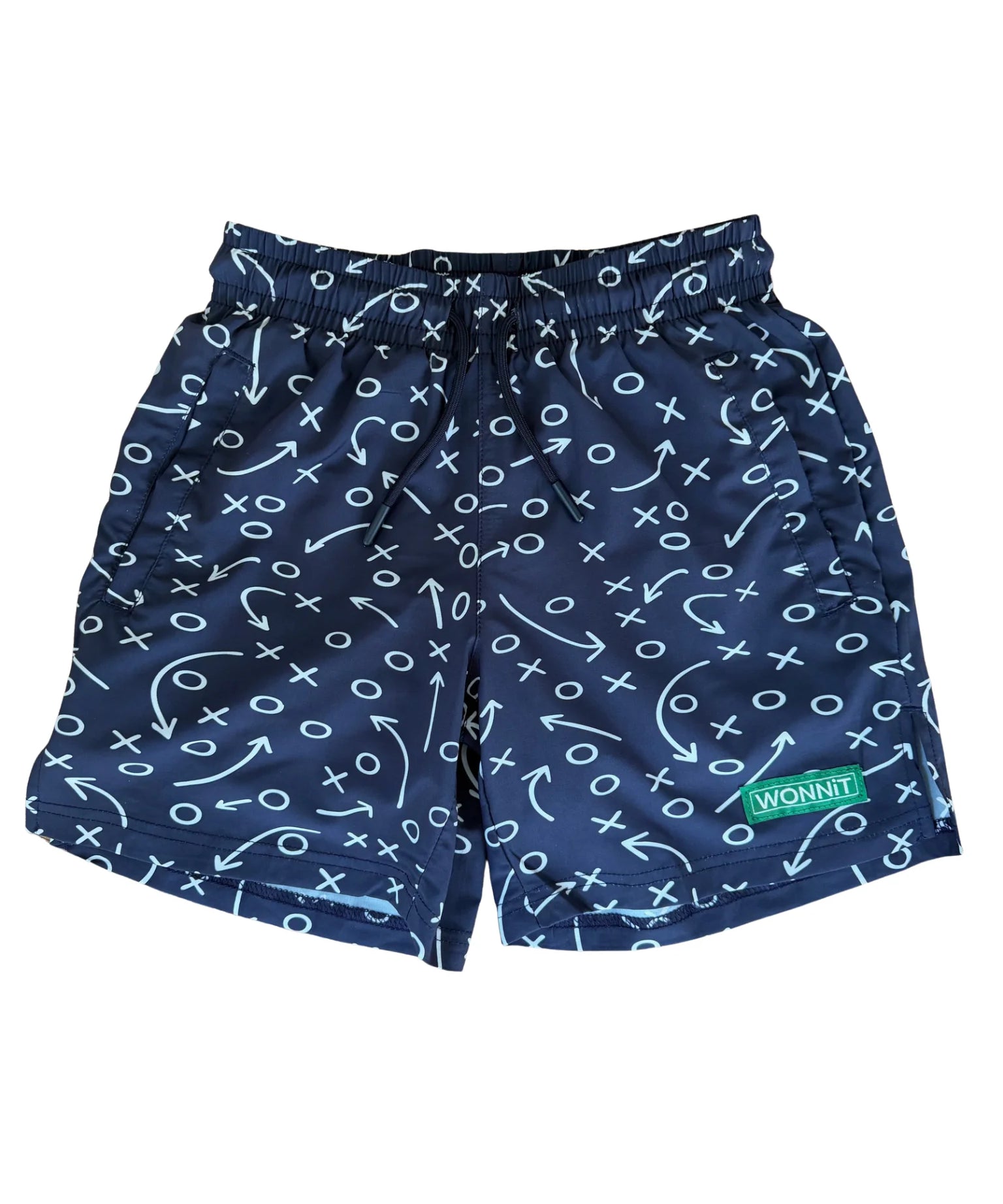 WONNiT Gettin' Route-Y Shorts- Navy