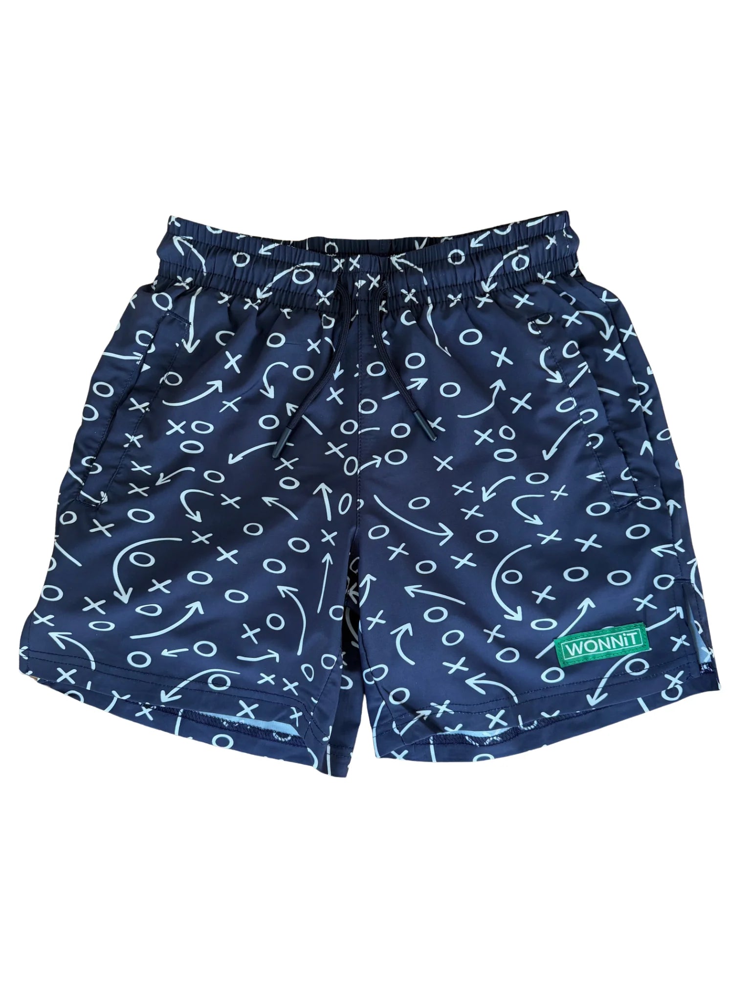 WONNiT Gettin' Route-Y Shorts- Navy