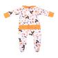 Magnolia Baby A Little Bit Batty Printed Ruffle Zipper Footie