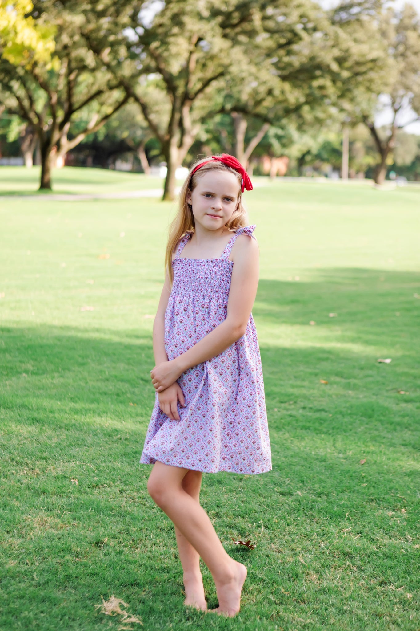 Lila and Hayes Betsy Girls' Woven Dress - Bunting Floral