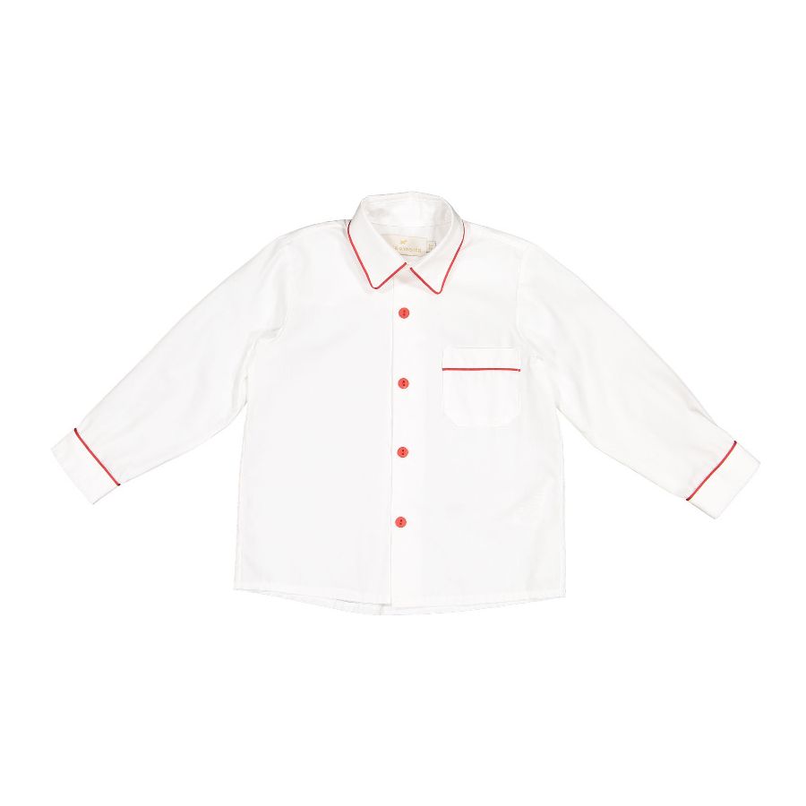 Sal and Pimenta Red Trim Boy Shirt