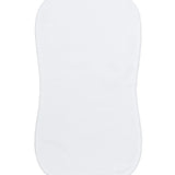 Nellapima White Bubble Baby Burp Cloth - White Picot Trim