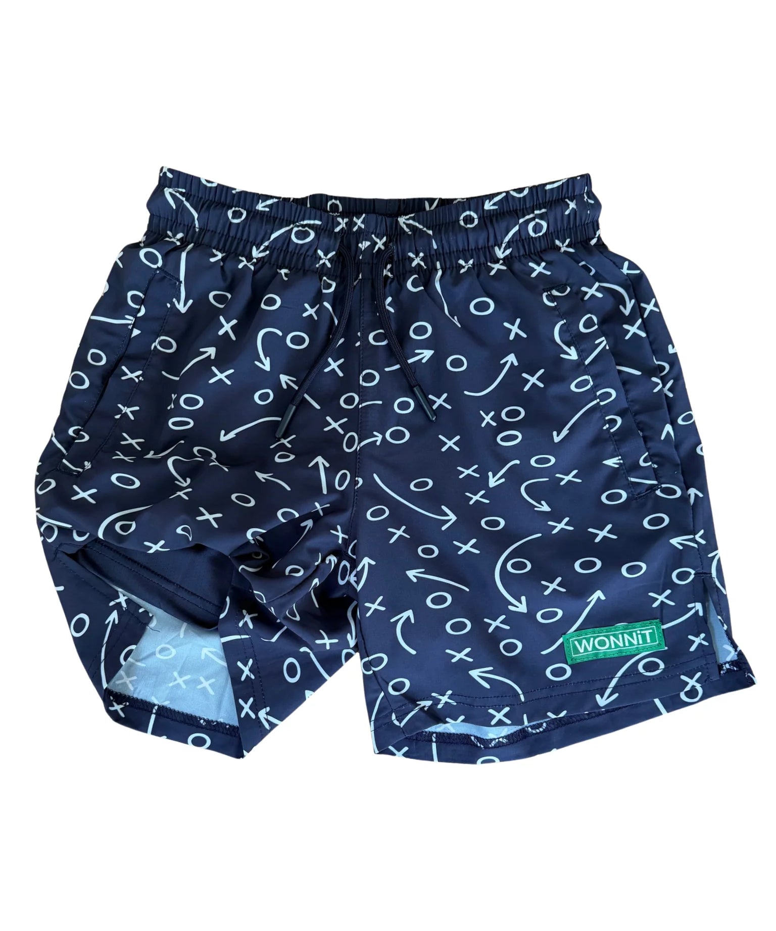 WONNiT Gettin' Route-Y Shorts- Navy