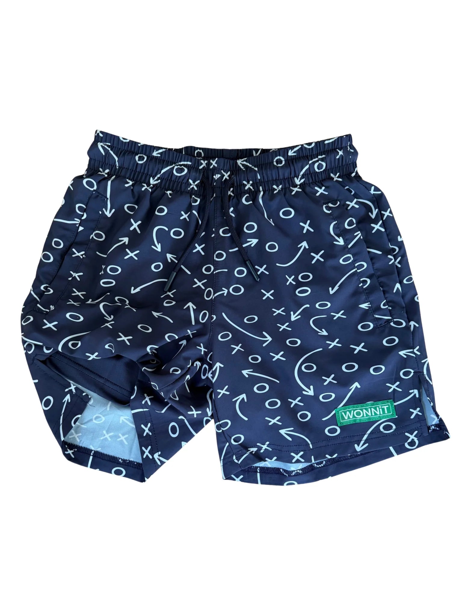 WONNiT Gettin' Route-Y Shorts- Navy
