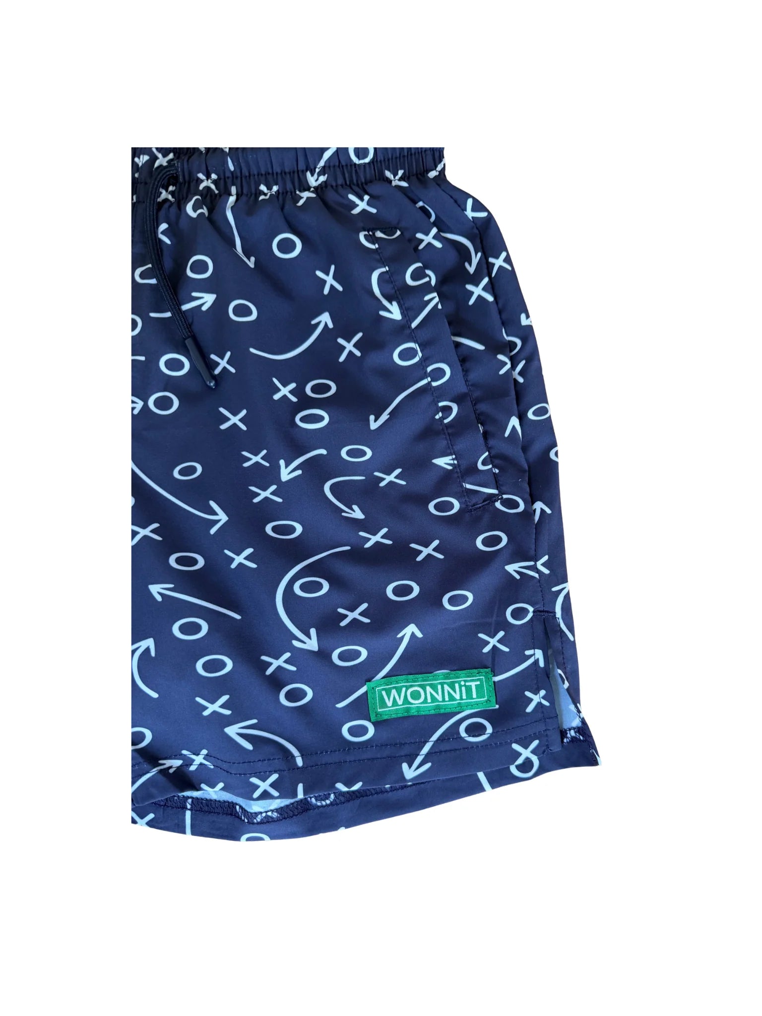 WONNiT Gettin' Route-Y Shorts- Navy
