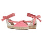Maru Pink Canvas Espadrille Flats