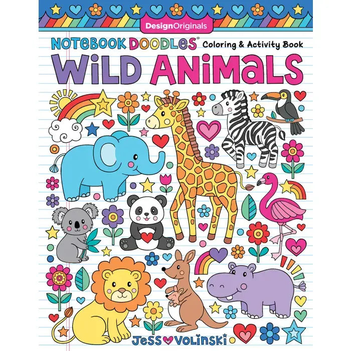 Coloring Book Notebook Doodles - Wild Animals
