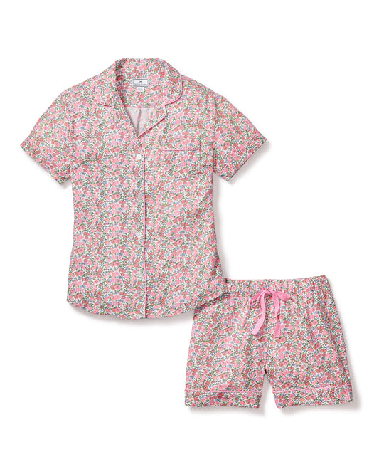 Petite Plume Fleurs de Rose Women's Short Sleeve Short Set