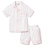 Petite Plume Pink and White Stripe Short Set