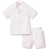 Petite Plume Pink and White Stripe Short Set