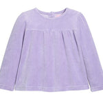 Bisby Lisle Top- Lavender Velour