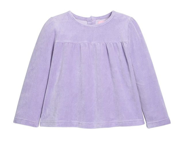 Bisby Lisle Top- Lavender Velour