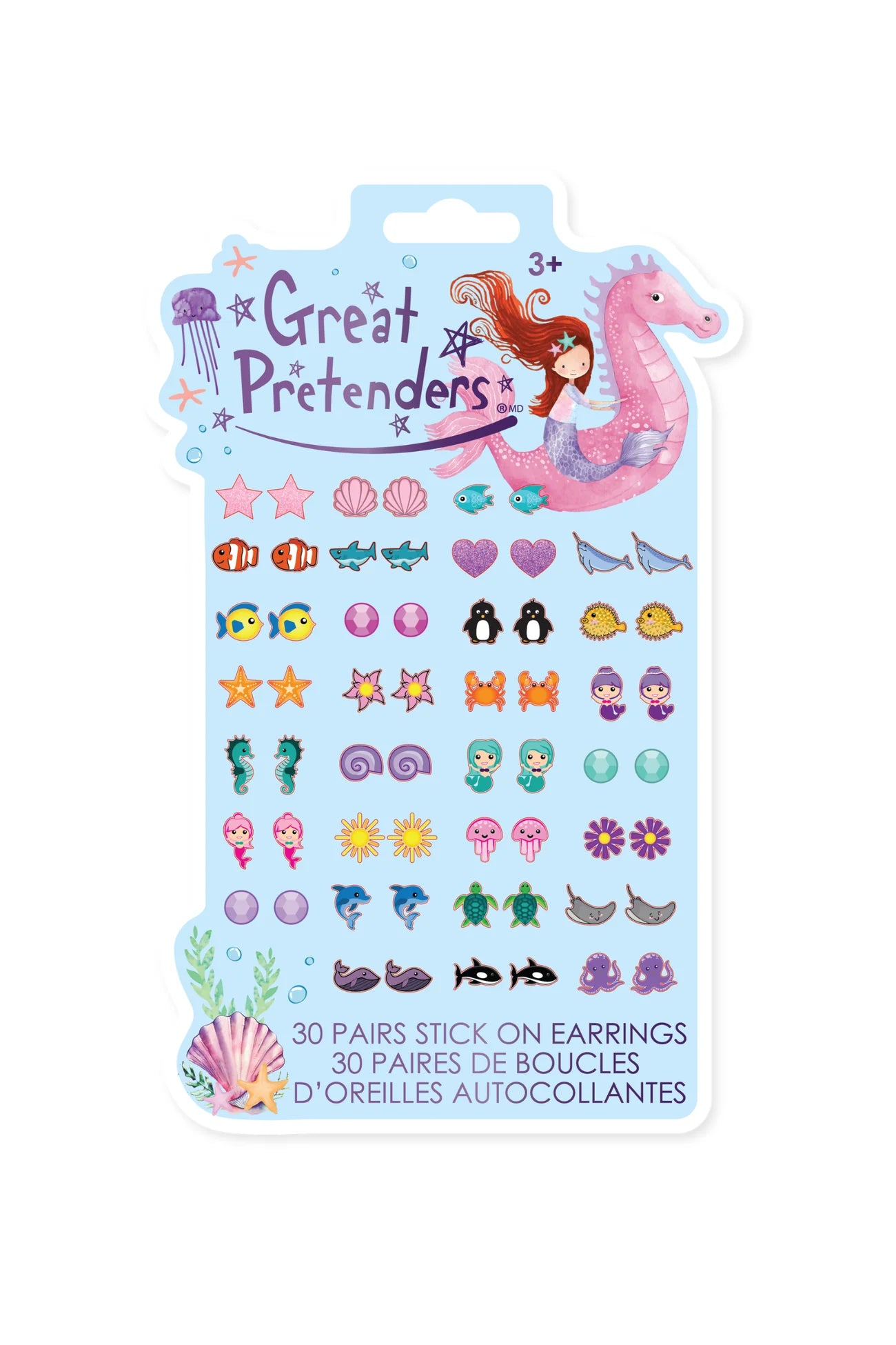 Great Pretenders Mermaid Stick on Earrings