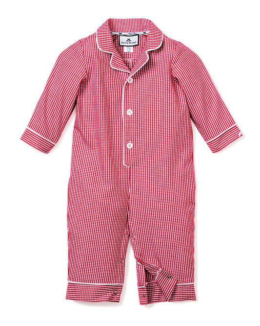 Petite Plume Red Gingham Mini Romper