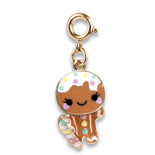 Gold Swivel Gingerbread Charm