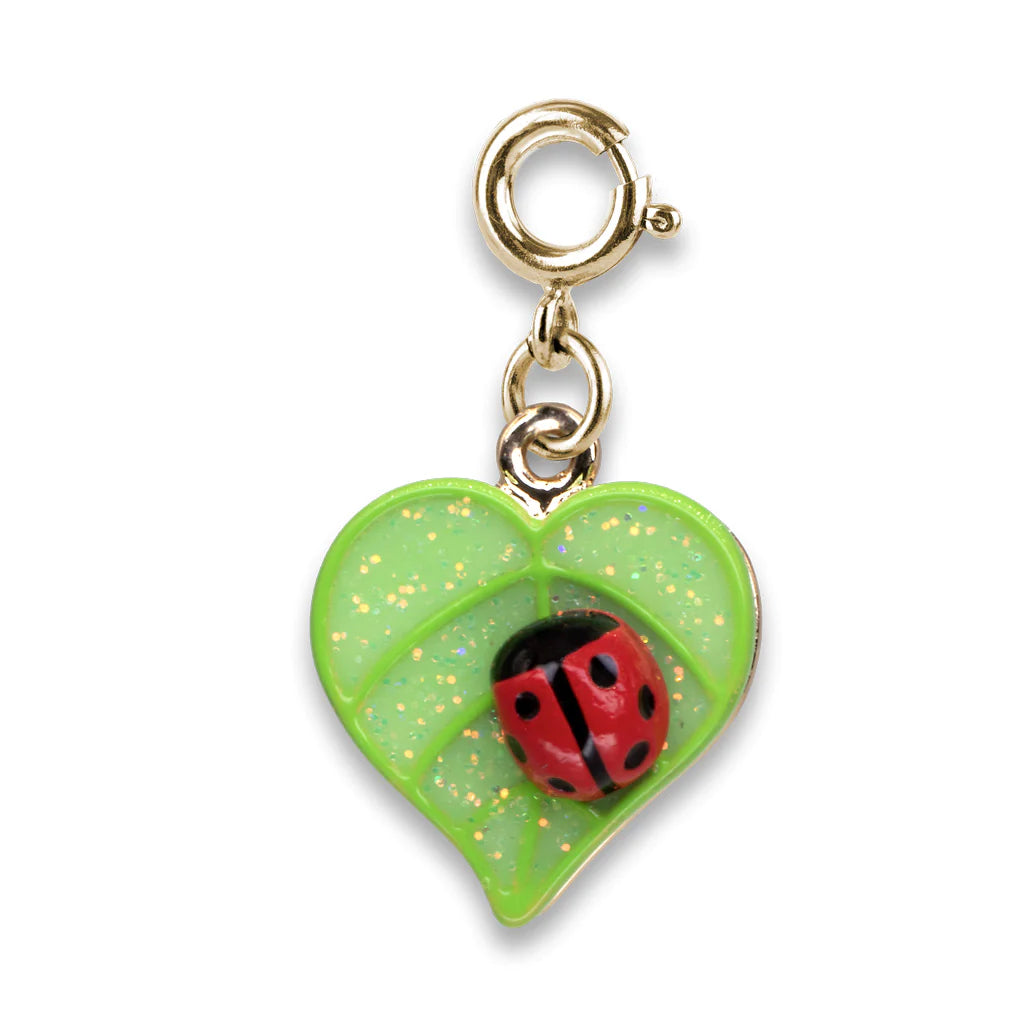 CHARM IT! Gold Glitter Little Ladybug Charm