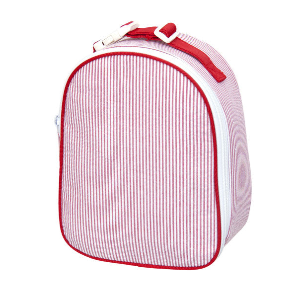 Mint Gumdrop Red Seersucker Lunch Box