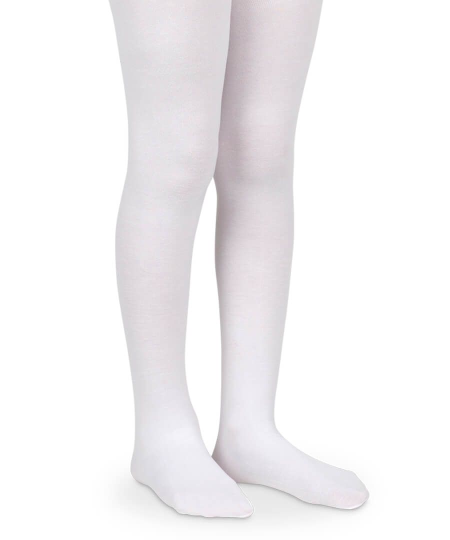 White Pima Cotton Tights- Jefferies Socks