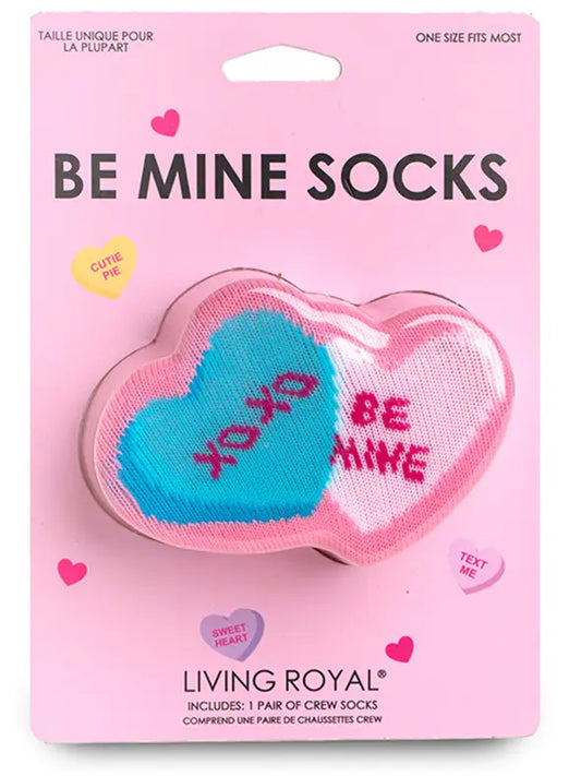 Living Royal Be Mine 3D Packaged Crew Socks