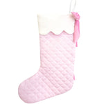 Bits & Bows Pink Quilted Stocking
