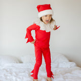 Red Holiday Elf Pajama Costume