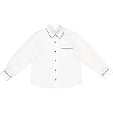 Sal and Pimenta Navy Velvet Boys Shirt