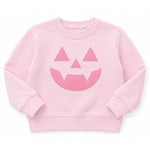 Bits & Bows Jack-O-Lantern Sweatshirt- Pink 