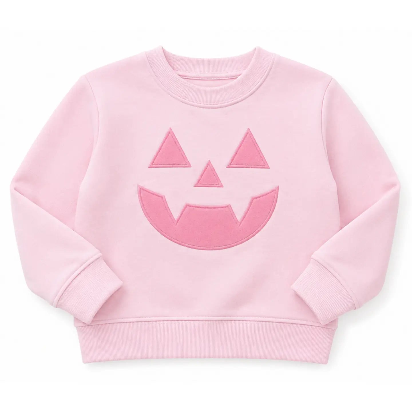 Bits & Bows Jack-O-Lantern Sweatshirt- Pink 