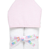 3 Marthas Pink Big Check Everykid Towel