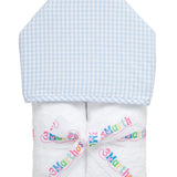 3 Marthas Blue Big Check Everykid Towel
