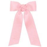 Wee Ones Tiny Grograin Knot Wrap Streamer Bow- Light Pink