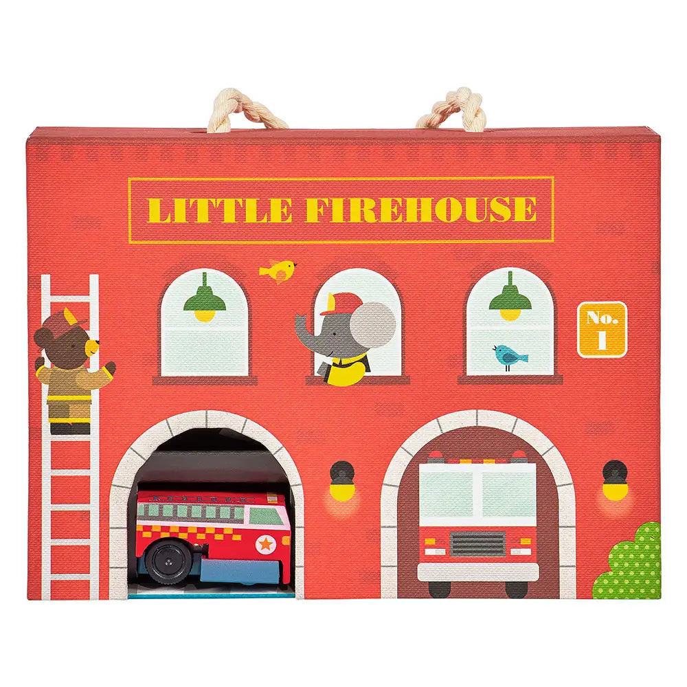 Wind Up and Go Firestation Play Set
