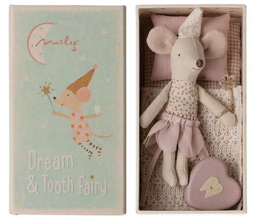 Tooth Fairy Mouse, Little Sister in Match Box