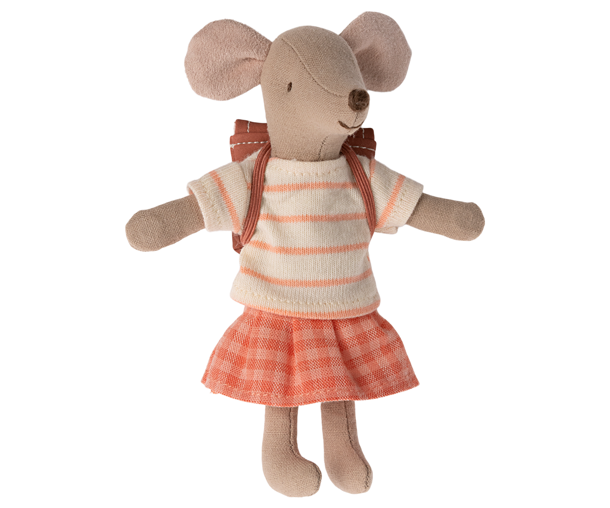 Tricycle Mouse, Big Sister - Coral