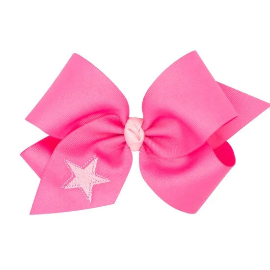 Wee Ones King Grosgrain Hair Bow- Star